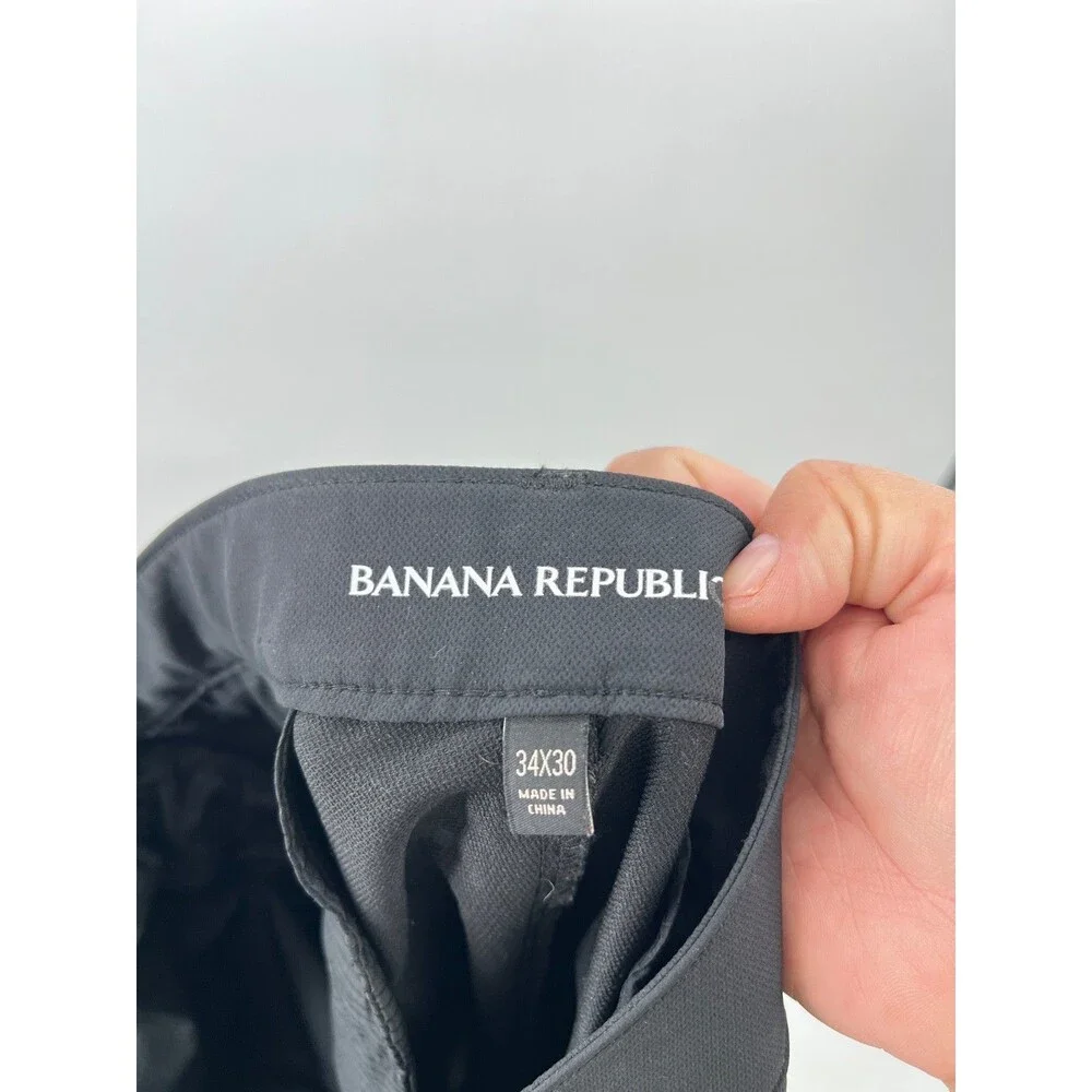 Banana Republic Men's Size 33x30 Chino Pants Slim Core Temp Black